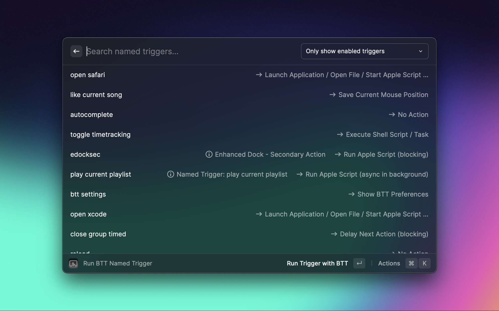 BetterTouchTool Extension