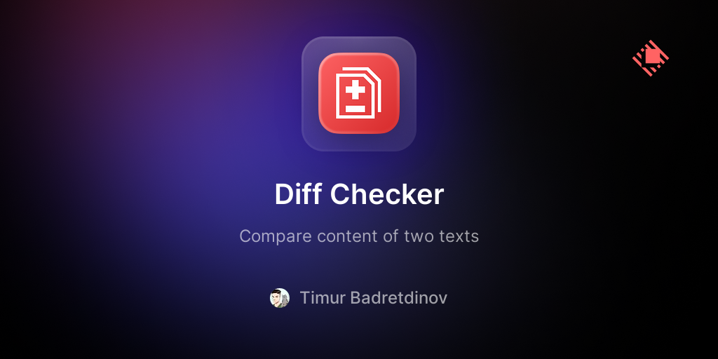 destiner/diffchecker Raycast Store